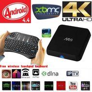 MXIII Quad Core Amlogic S802 Cortex A9 1GB/8GB Android 4.4 TV Box Wifi Google Smart TV Full HD Media Player 4K... N5