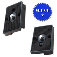 Quick Release Plate for the RC2 Rapid Connect Adapter (SET OF 2) for MANFROTTO 234RC