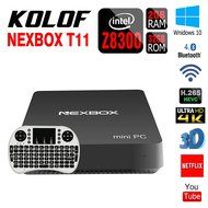 KOLOF Intel Z8300 T11 Wnidows 10 Smart TV Box 4-core 1.84GHz 64bit 2G 32G Streaming Media Player with White Wireless...