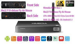 Luckymall HIMEDIA H8 Octa Core 64Bit Android TV Box: English Firmware 2GB 16GB TV Box, 3D BD-ISO 4K UHD H.265...