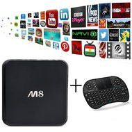 [Free keyboard + Mouse]DIGOU&reg; M8 Quad Core Android 4.4 Smart Set Top TV Box XBMC 3D Blu-ray 4K Streaming Media...