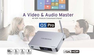SUNKINFON HiMedia Q5 PRO High-end English Firmware Smart Android 5.1 TV Box, 3D 4K Uitra HD 10Bit H.265/HEVC 2GB... N5
