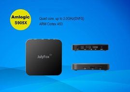 Julyfox Amlogic S905X TV Box Android 6.0 4K 2 USB Ethernet WIFI Streaming Media Player Box With Remote N2