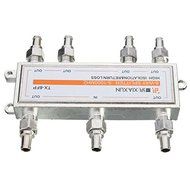 6 Way Digital Signal Splitter F Type Plugs For Coaxial Cable TV Aerial Antenna N4