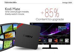T95N MX Plus 4K Android TV Box 1G/8G S905 Quad-core Mini PC KODI 16.0 Miracast 4K*2K H.265 3D 2.4G WiFi LAN HD... N3