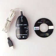 Black Guitar to USB Interface Link Cable Audio Adapter for PC/MAC Recording with Variable-speed File Playback...