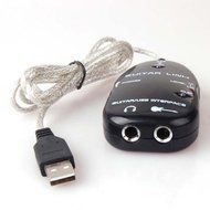 Black Guitar to USB Interface Link Cable Audio Adapter for PC/MAC Recording with Variable-speed File Playback... N2