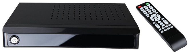NAXA Electronics NGT-20 Google Android Internet TV Box with Keyboard Remote Control (Shinny Black)