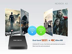 NEXBOX A3 Amlogic S912 Octa-Core 2GB RAM 16GB ROM Android 6.0 2.4G + 5.0G WiFi Gigabit LAN 4K HDR TV Box (Exclusive... N4
