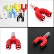 BephaMart 3.5mm 1 Male To 2 Female Audio Y-Splitter Earphone Adapter