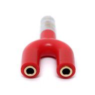BephaMart 3.5mm 1 Male To 2 Female Audio Y-Splitter Earphone Adapter N4