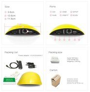 Android TV Box-Zidoo&reg; X1 II Miracast Airplay Quad Core 1G/8G Wifi LAN HDMI1.4 4K*2K H.265 UHD Streaming Media... N3