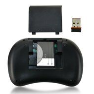 2.4GHz Portable Fly Mouse Mini Wireless Keyboard with Touchpad Mouse Multi-media Portable Handheld Android Air... N3