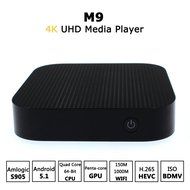 PINRUI M9 Android TV Box Amlogic S905 Quad Core 4K XBMC Kodi 1G/8G 2.4GHz Wifi 1000M LAN Ethernet N2