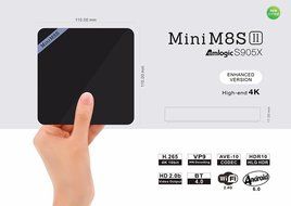 Vipwind Mini M8S II Smart TV Box Set-top Box 4K Amlogic S905X Quad Core Android 6.0 2.4GHz WiFi Bluetooth 4.0... N2