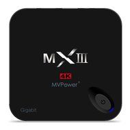 MVPower&reg; Smart TV Box MX3 MXIII Android 4.4 S812 Quad Core support Gigabit Ethernet Streaming Media Player FULLY-LOADED... N4