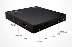 HYUNS TV004 Android Media Player (UHD, 4K, Bluray ISO &amp; BDMV, 3D Compatible), H.265 (HEVC), Miracast, Airplay,... N2