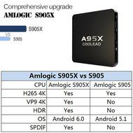 [2nd Generation]COOLEAD A95X Android 6.0 TV Box Amlogic S905X Quad Core CPU XBMC Kodi 16.1 Fully Loaded Smart... N6