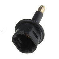 BephaMart TosLink Optical Cable Adapter Connector to 3.5mm Mini Male Jack Plug Adaptor N4