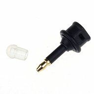 BephaMart TosLink Optical Cable Adapter Connector to 3.5mm Mini Male Jack Plug Adaptor N6