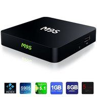 M9S 4K Ultra HD KODI 16.0 Smart Wifi Android 5.1 TV Box Jbonest DRR3 1GB Memory 8GB Storage S905 Bluetooth Blu-ray... N3
