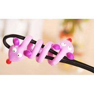 BephaMart 3Pcs Color Random Animal Shaped Rubber Earphone Line Winder N2