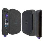 Skinomi TechSkin - Roku 4 Brushed Steel Full Body Skin / Front &amp; Back Wrap Clear Film / Ultra HD and Anti-Bubble...