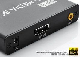 Mini 1080P Full HD Media Player with AV/HDMI/USB N9