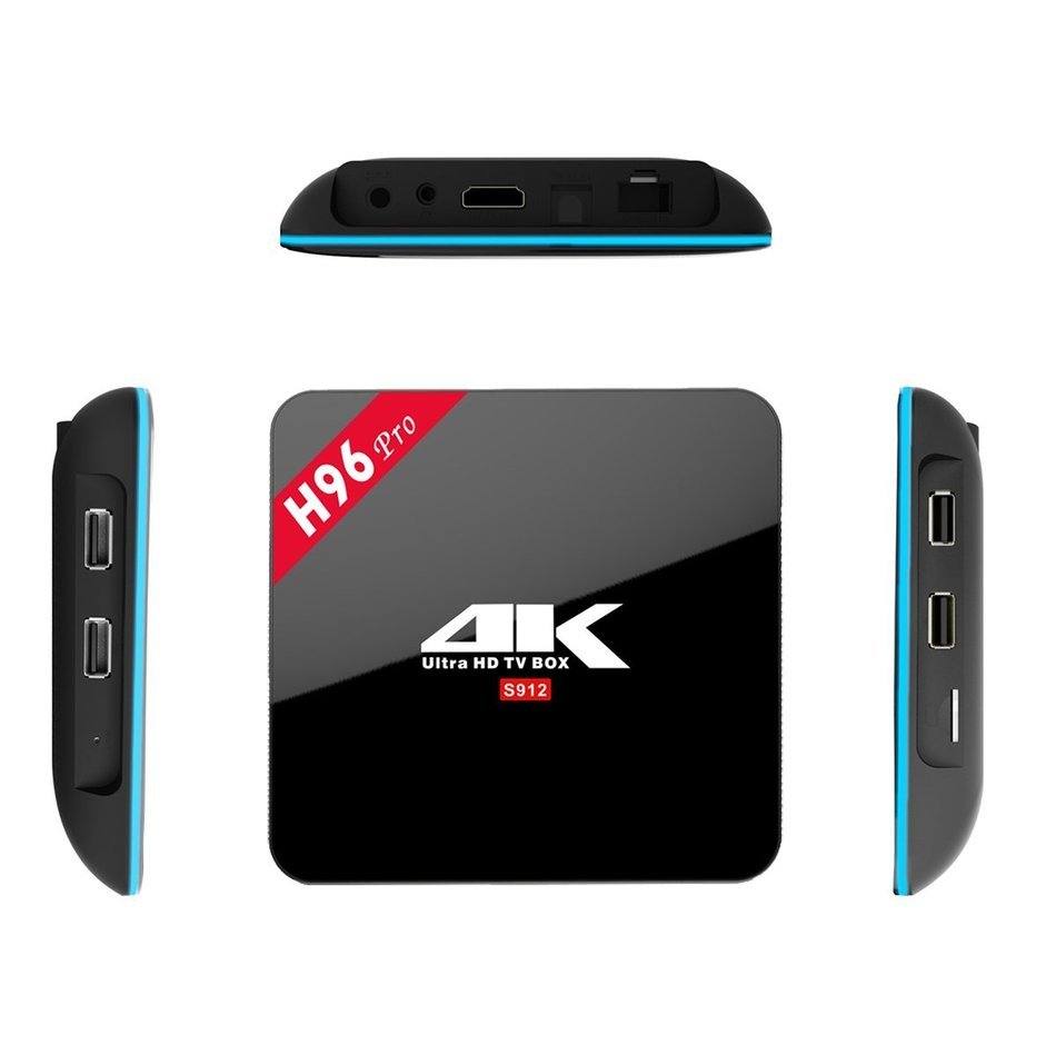 Greatever H96 PRO TV BOX Amlogic S912 Octa Core Android 6.0 Marshmallow 2G 16GB H.265 4K UHD 3D Kodi 17.0 Pre-installed...