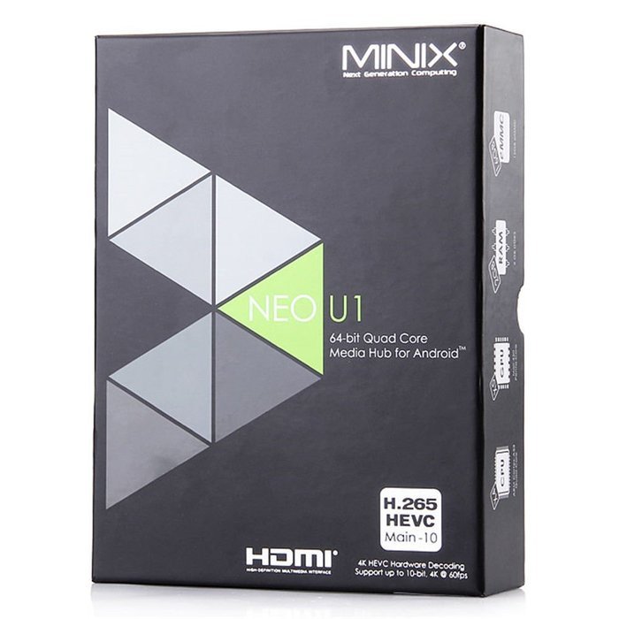 MINIX NEO U1, 64-bit Quad-Core Media Hub for Android [2GB/16GB/4K/XBMC/KODI] N8