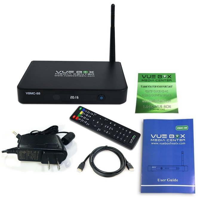 Vue Box Media Center VBMC-88, bundled with Keyboard Remote Control VBRC-4U N7