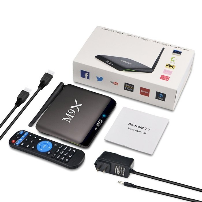 Kekilo M9X M2 Kodi 16.1 Pre-installed Amlogic S905X Android 6.0 Marshmallow Quad Core TV Box 2G/16G 3D 4K HD Dual... N6