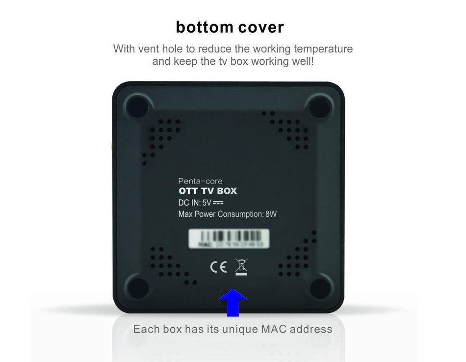 Double J&J HM8 Android 6.0 OTT Mini TV Box KODI 17.0 Amlogic S905X Quad Core 1G B DDRIII 8GBEMMC Flash 64bit Streaming... N3
