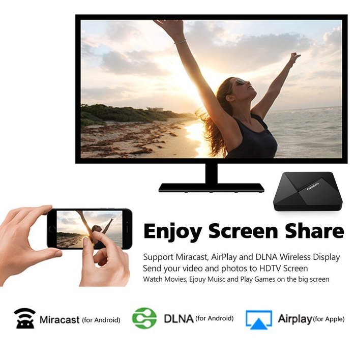 Docooler Dolamee D5 Smart Android 5.1 TV Box RK3229 Quad Core KODI 16.1 XBMC H.265 UHD 4K HDMI Mini PC WiFi DLNA... N3