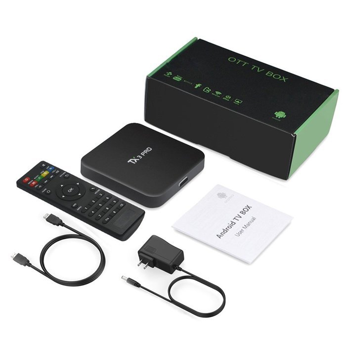 Henscoqi TX3 Pro Smart TV Box Amlogic S905X Android 6.0 Marshmallow TV Box 1G/8G KODI 16.1 Smart Set Top Box Streaming... N7
