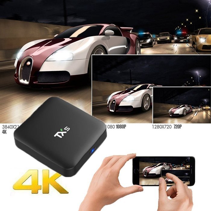 Henscoqi TX3 Pro Smart TV Box Amlogic S905X Android 6.0 Marshmallow TV Box 1G/8G KODI 16.1 Smart Set Top Box Streaming... N18