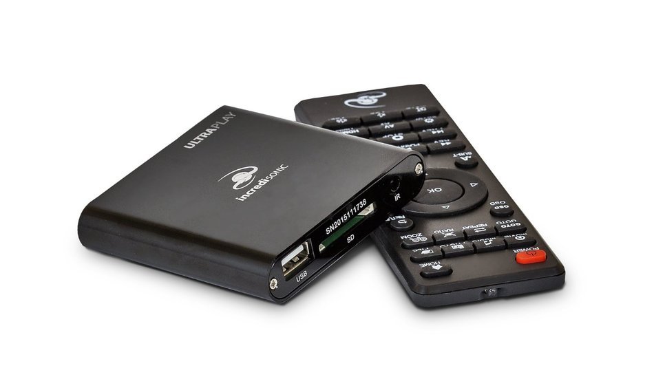 Incredisonic Vue Series IMP150+ 1080p Full-HD Ultra Portable Digital Media Player For USB Drives and SD/SDHC Cards N2