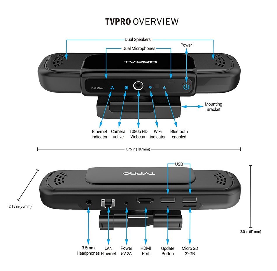 Xiao Aojiao TV PRO Media Player Any TV To Smart Interactive TV Online upgrade OTA Windows 10 Built-in Dual Speaker... N3