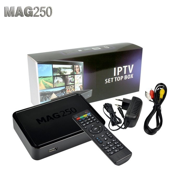 MAG 250/MAG254 IPTV Full HD 3D Media Streamer STB - WiFi & HDMI Bundle Pack 2016 v2.7 N3
