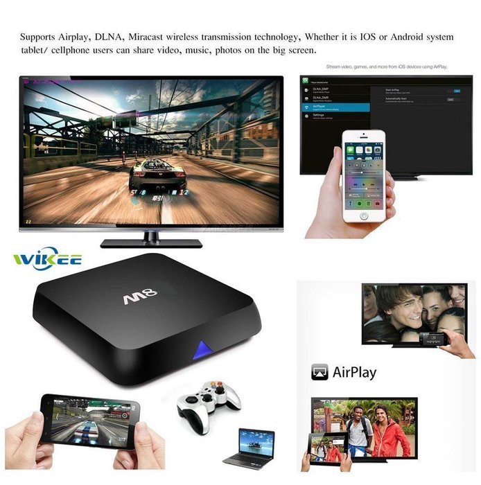 [Free Wireless Mini Keyboard] WIIKEE M8 Amlogic S802 Quad Core TV Box Full Loaded add-ons with Kodi Xbmc Android... N2
