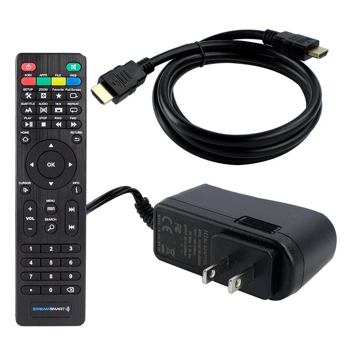StreamSmart S5 Pro IPTV Android Streaming Media Player Quad Core 1080p Kodi Dual Band Wi-Fi 4k OTA N6