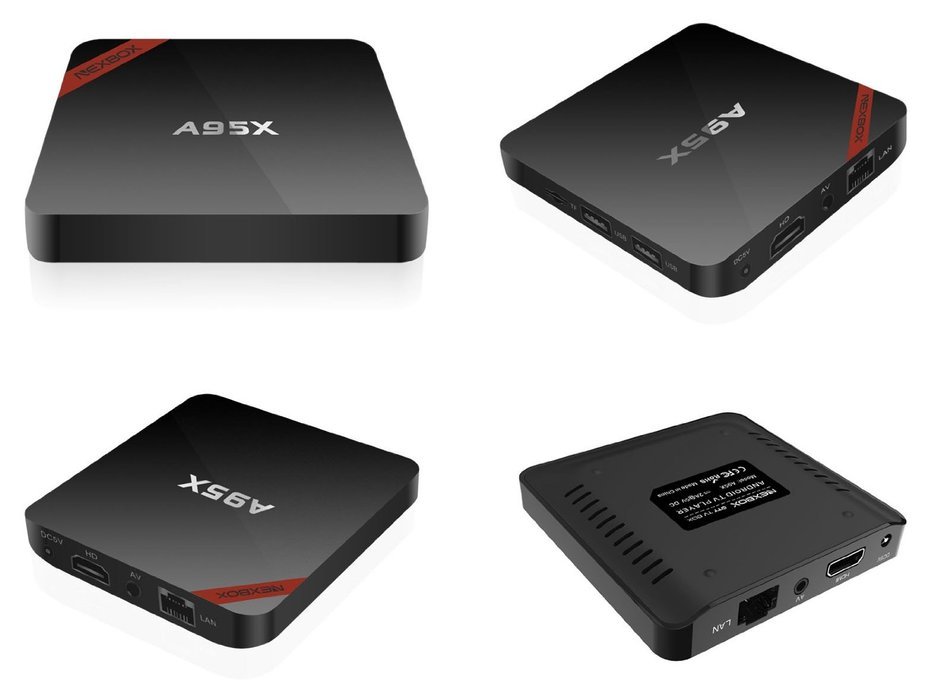 NEXBOX A95X Android 6.0 Smart TV BOX Amlogic S905X Quad Core 2GB/16GB Bluetooth 4.0 Dual Band Wifi Google VP9... N3