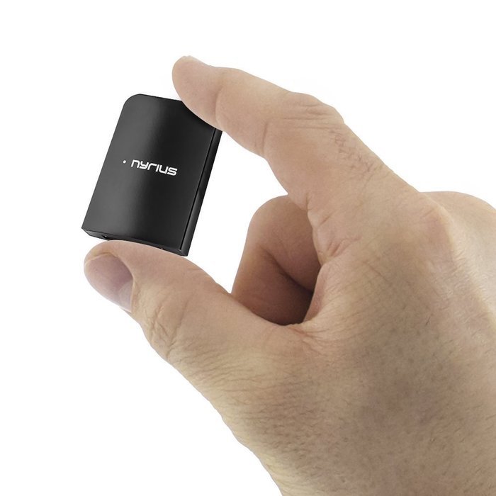 Nyrius Songo Tap Wireless Bluetooth aptX NFC Music Receiver for Streaming iPhone, iPad, Android, Smartphones,... N16