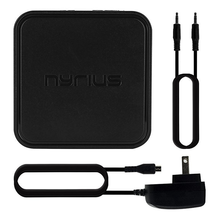 Nyrius Songo Tap Wireless Bluetooth aptX NFC Music Receiver for Streaming iPhone, iPad, Android, Smartphones,... N20