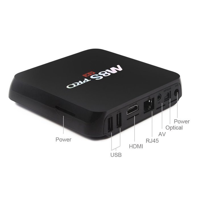 M8S PRO Android 5.1 TV Box, Crazy Box 2016 Newest Amlogic S905 Quad-core 2G/16G 4K TV Box Streaming Media Player... N5