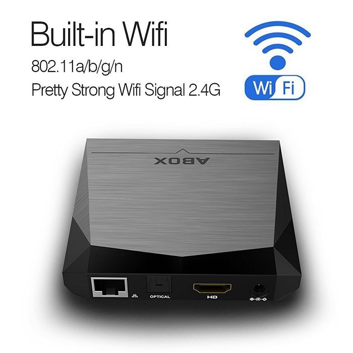 2017 Model ABOX A1 Plus Android 6.0 TV Box with Amlogic S905X 64 Bits 2GB RAM 8GB ROM and True 4K Playing N5