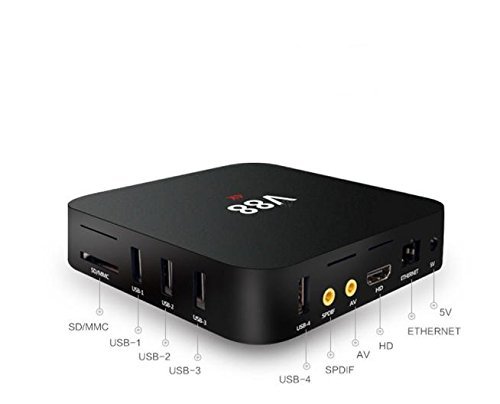 Smart TV Box,EEDISmart TV Box Player XBMC WiFi Full 1080P HD Android 5.1 Quad Core Mini PC N4