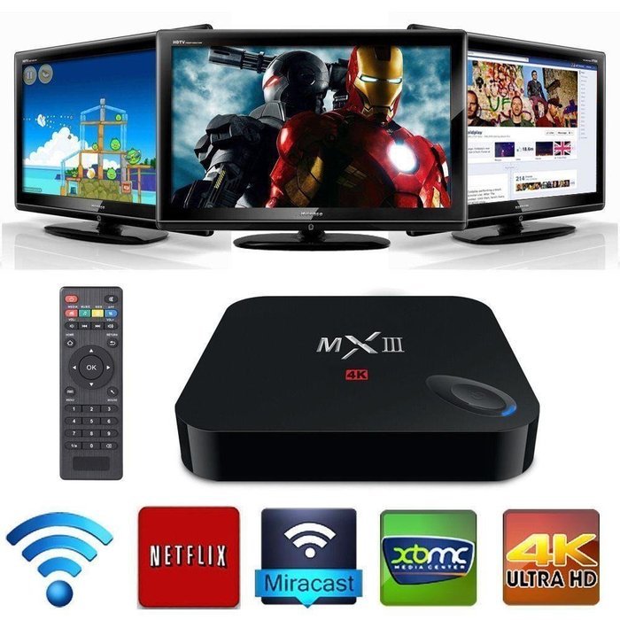 Streaming Media Player Android TV Box, Wangang MXIII-G S812 TV BOX Android 5.1 Full Loaded 2GB /16GB, Support...