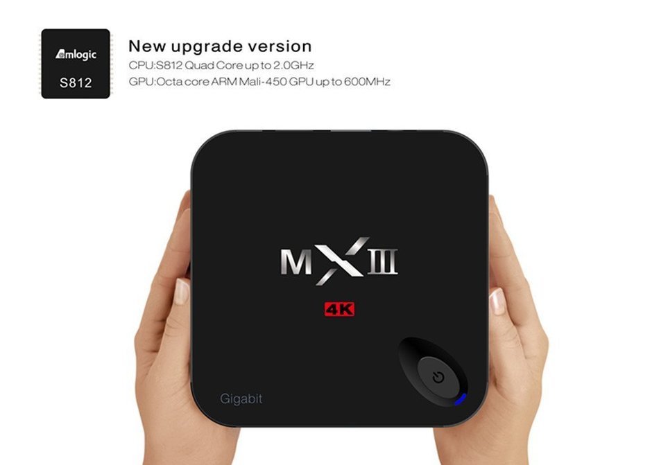 Streaming Media Player Android TV Box, Wangang MXIII-G S812 TV BOX Android 5.1 Full Loaded 2GB /16GB, Support... N4