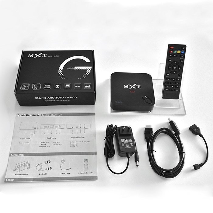 Streaming Media Player Android TV Box, Wangang MXIII-G S812 TV BOX Android 5.1 Full Loaded 2GB /16GB, Support... N6